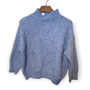 Frnch Blue Mock Turtleneck Long sleeve sweater